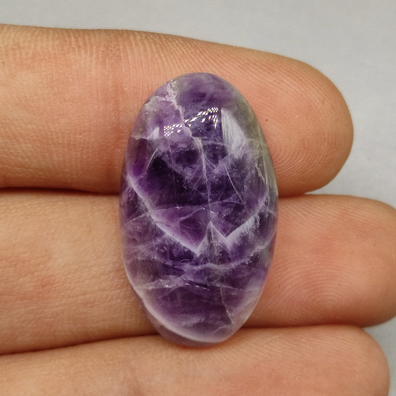 100% Natural purple amethyst flatback cabochon translucent amethyst stone G7150