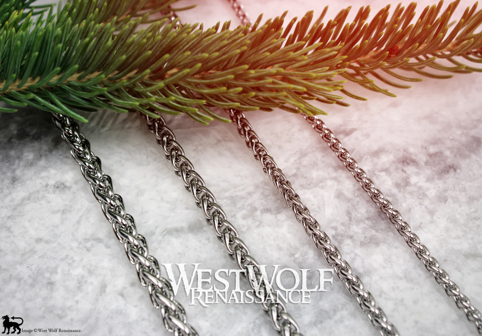 Braided Wheat Style Chains for Pendants – Necklace/Silver/Viking/Celtic/Jewelry