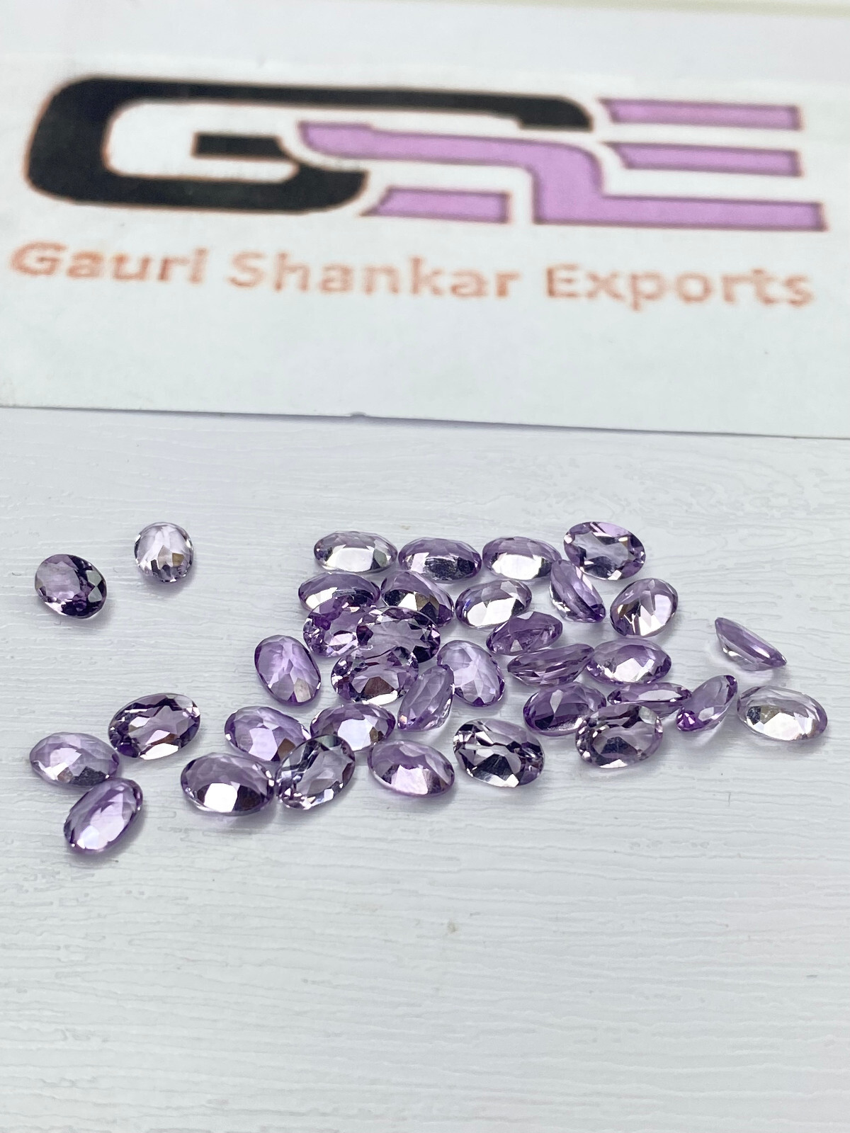 Pink Amethyst Faceted Oval Cut Loose Gemstone 4×3 mm to 16×12 mm Natural DG