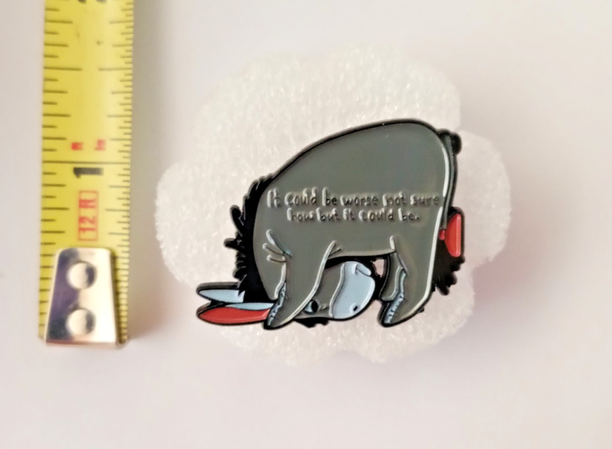 EEYORE PIN-2 OR MORE PINS SHIPPING IS $5.49-SPEND $20 AND SHIPPING IS FREE