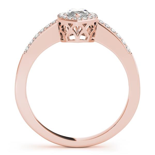 Marquise Halo Solitaire Engagement Ring Gold Lab Grown Diamond VS F 0.75-1.75 Ct