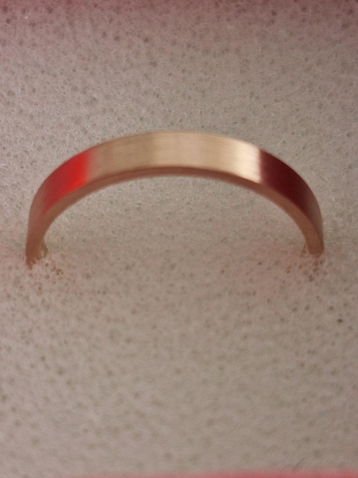 Vintage Antique Soviet 14k Rose Gold Classic Wedding Band Ring Size 5