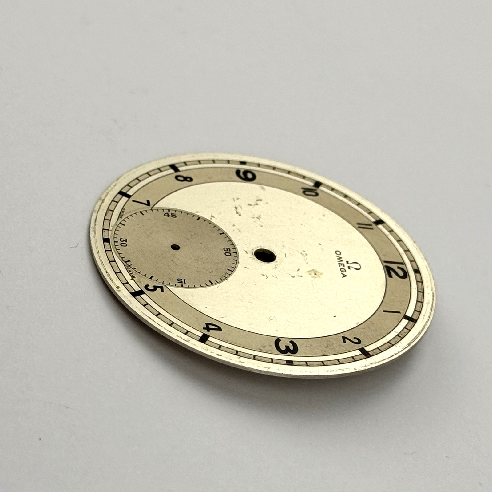 Omega Pocket Watch Silver Dial 42.13mm, 10.6mm On Feet Parts Repair (960)