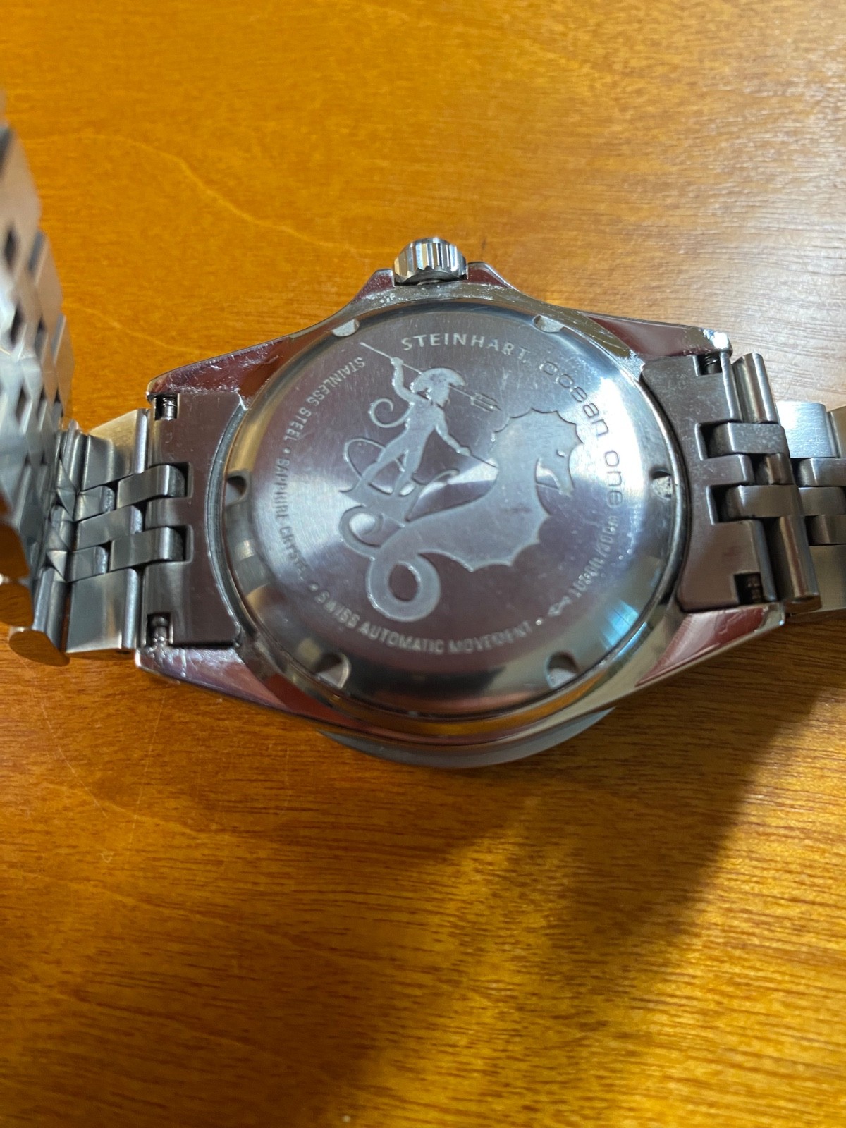 Steinhart Ocean One Black 42mm Stainless Steel Men’s Watch with 2 bracelets