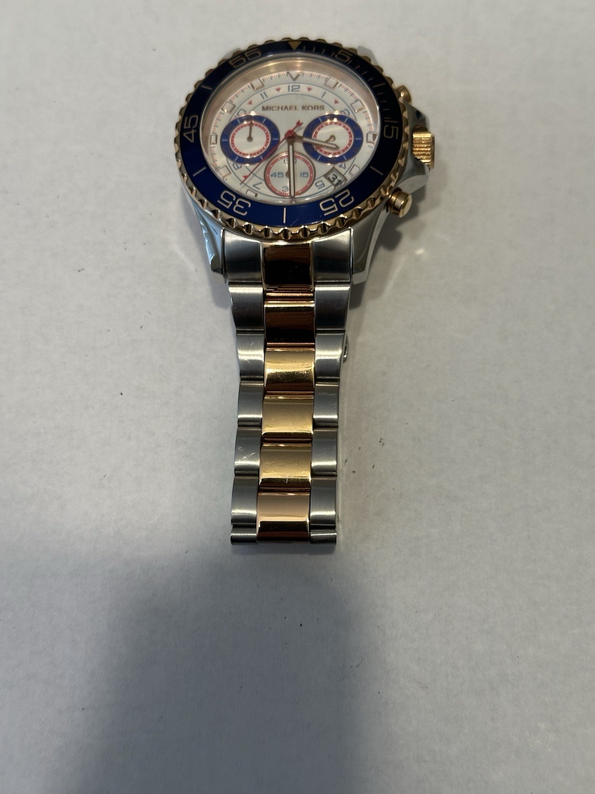 Michael Kors Chronometer Watch MK-5794 Gold Tone/Stainless/Vintage Gold