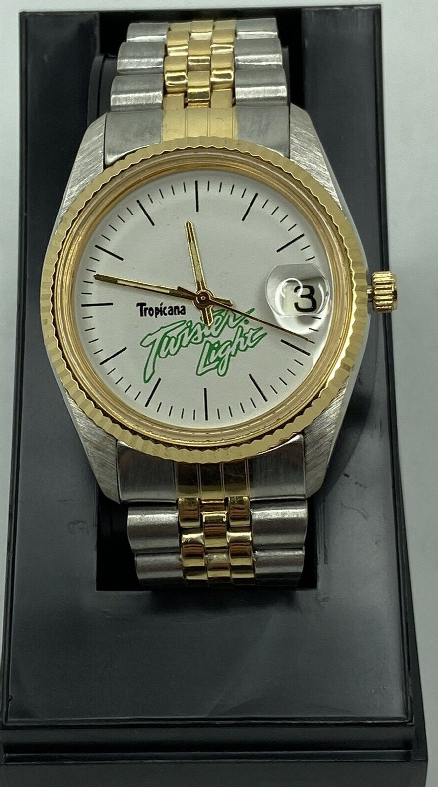 Tropicana Twister Light Wrist Watch Vintage Collectible Needs Battery