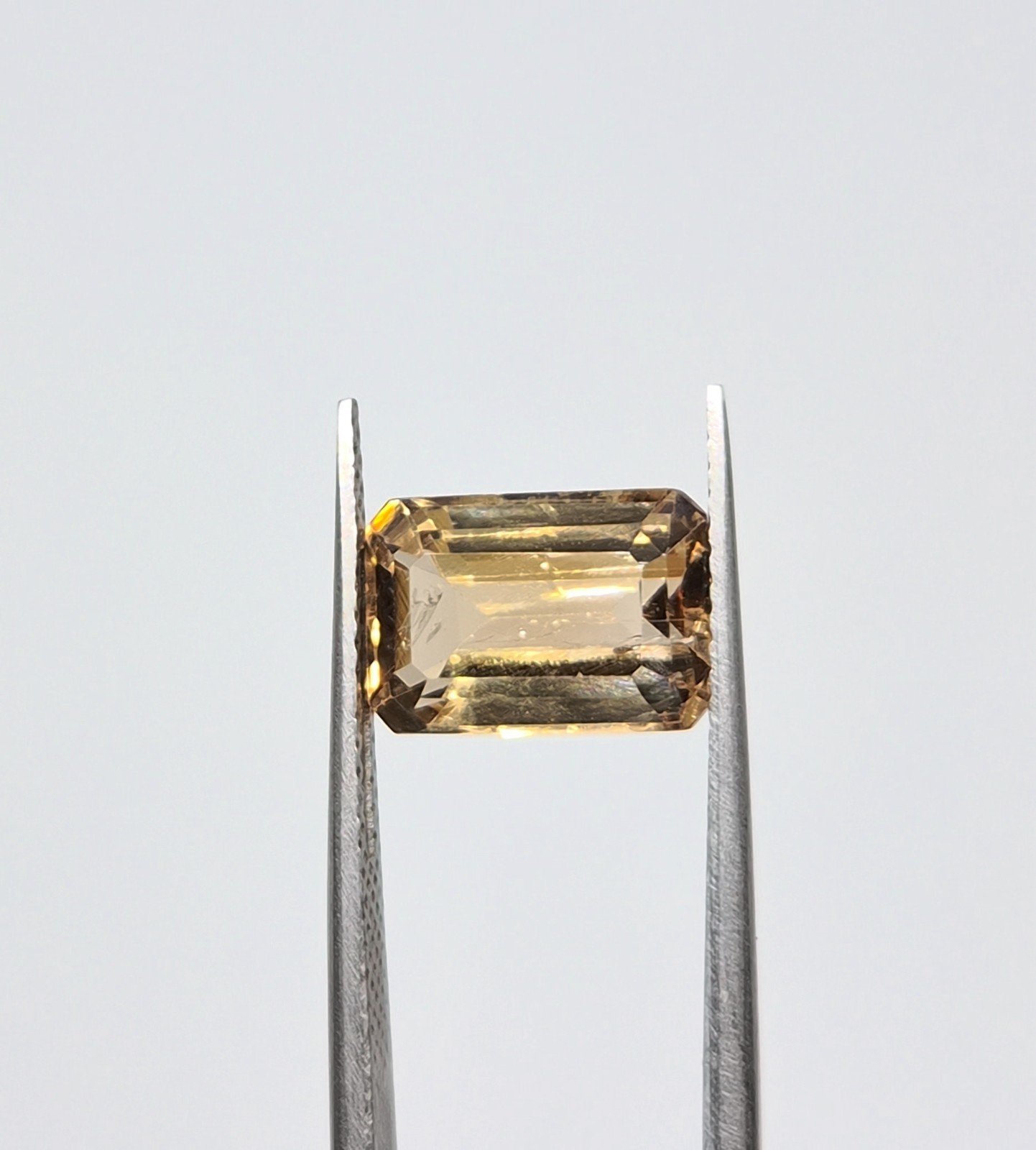 5.35ct Natural Imperial Topaz Loose Gemstone Emerald Cut For Making Jewellery