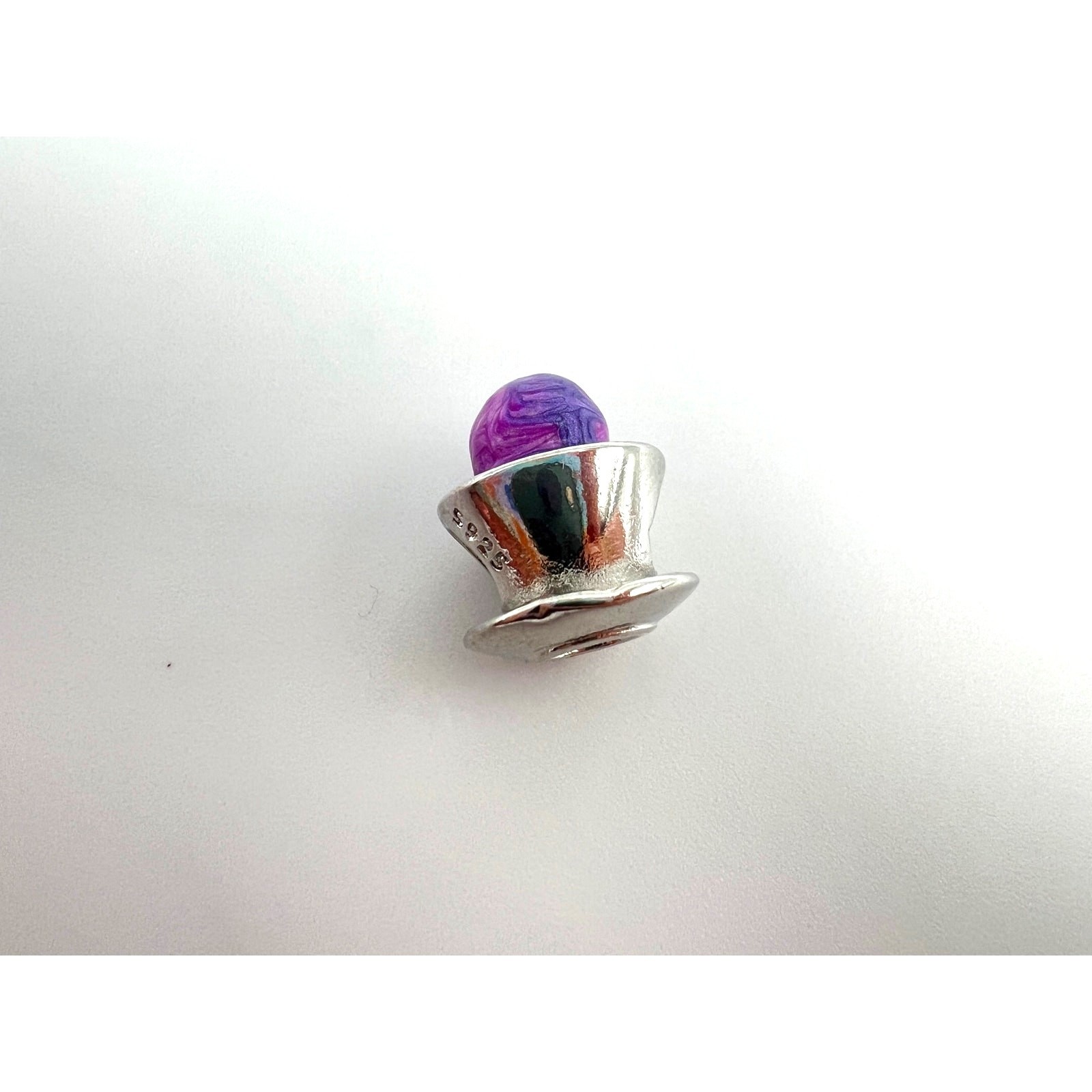 NEW Halloween Purple Coffee Skull Charm for European Bracelet