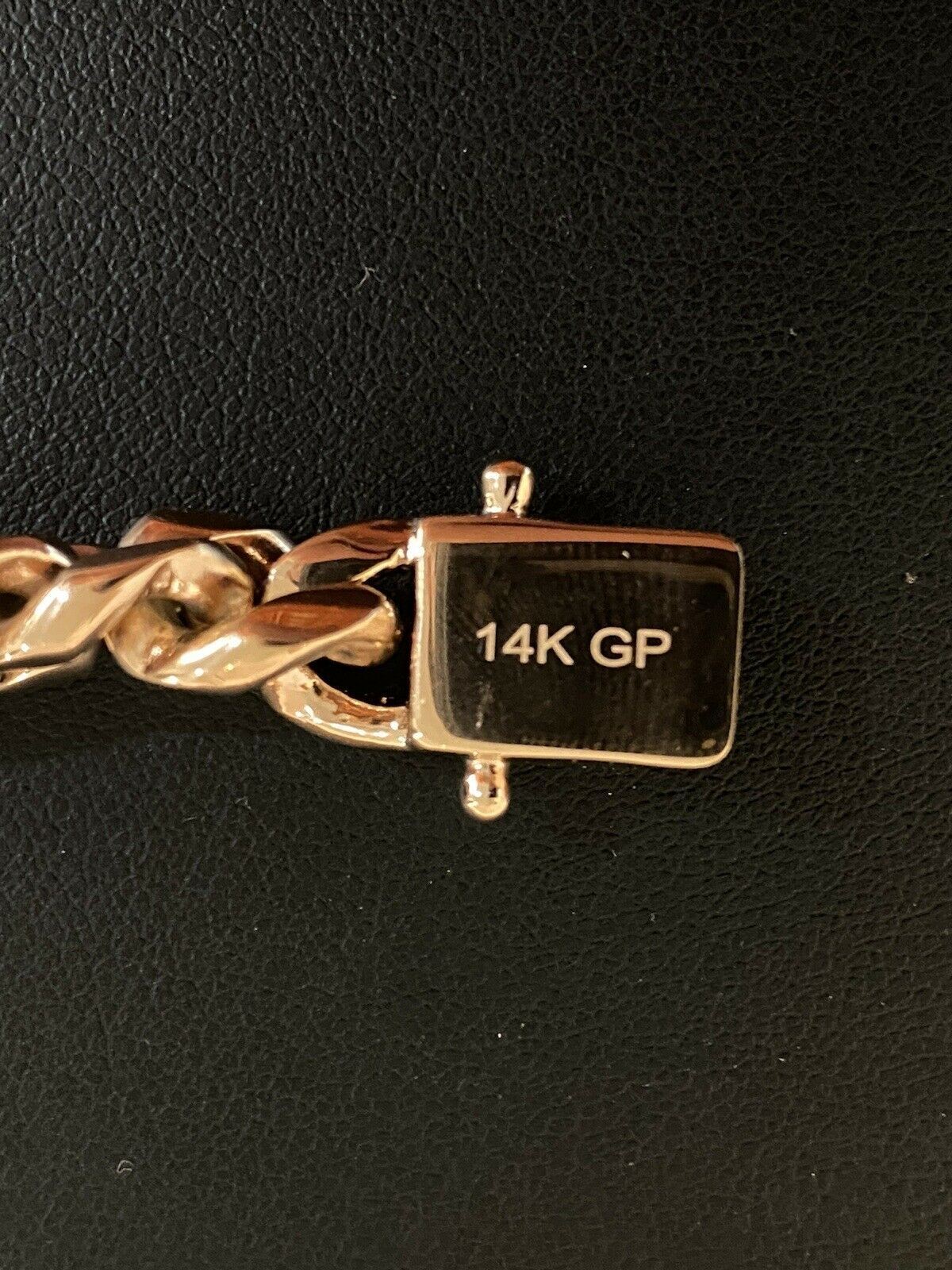 10mm Mens Miami Cuban Link Choker 14k Rose Plated Stainless Steel Chain Hip-Hop
