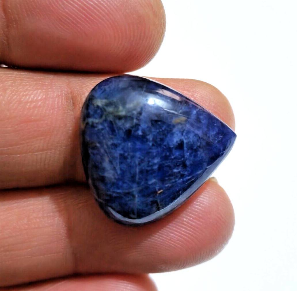 Good Quality Blue Sodalite Pear Shape Cabochon 26 Crt Loose Gemstone For Jewelry