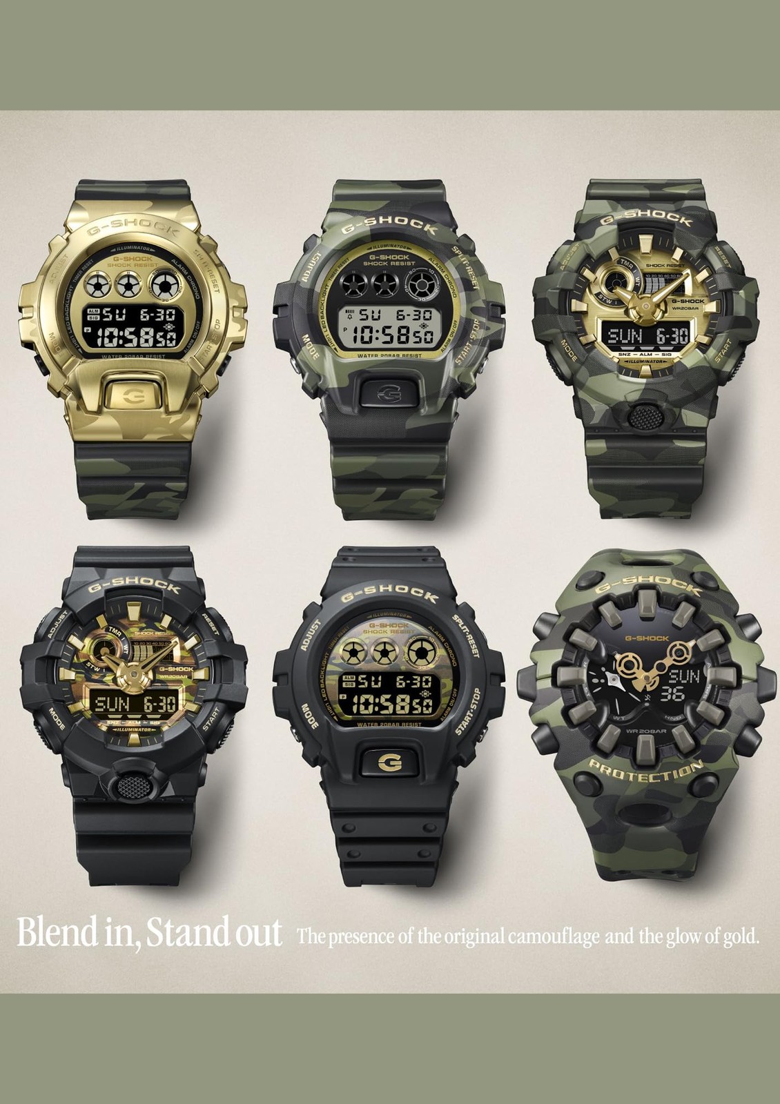 CASIO G-SHOCK GA-V01CMG-3AJF TRANSPARENT PACK Men’s Watch Analog-Digital