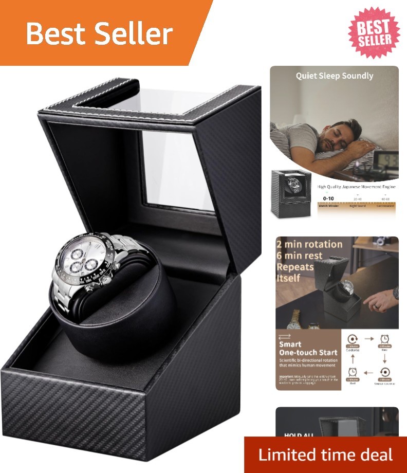Automatic Watch Winder with USB-C Power Supply – For Watch Enthusiasts