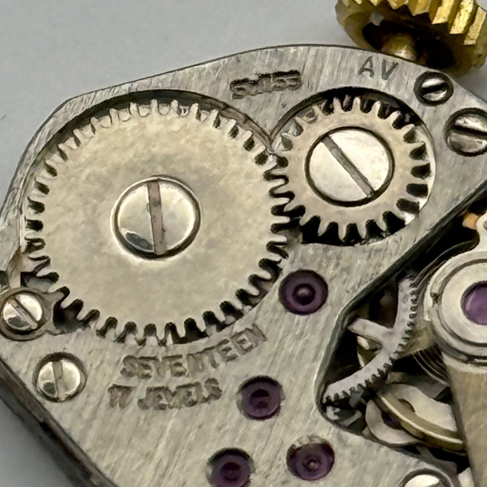 FHF 69-21 Watch Movement Regency Swiss 17 Jewels Manual Wind Parts Repair 15.3mm