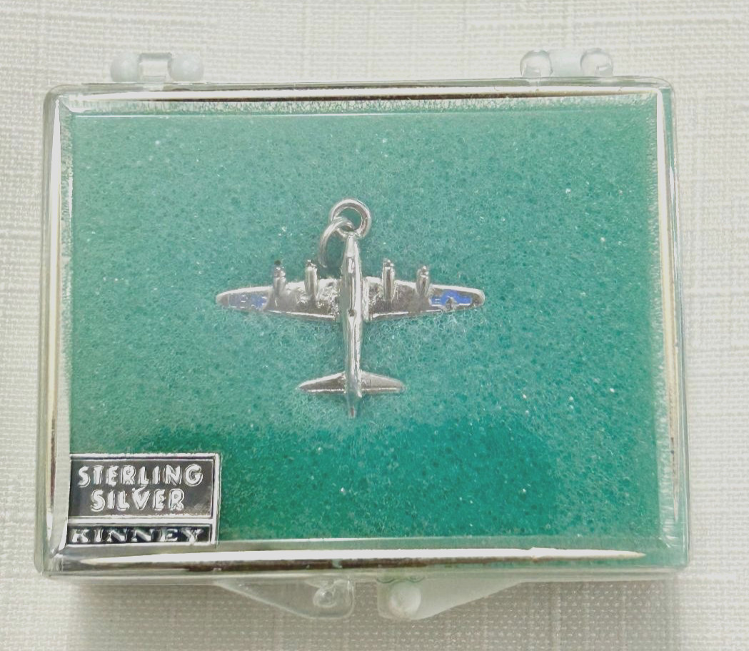 USAF Airplane Sterling Silver Kinney Charm