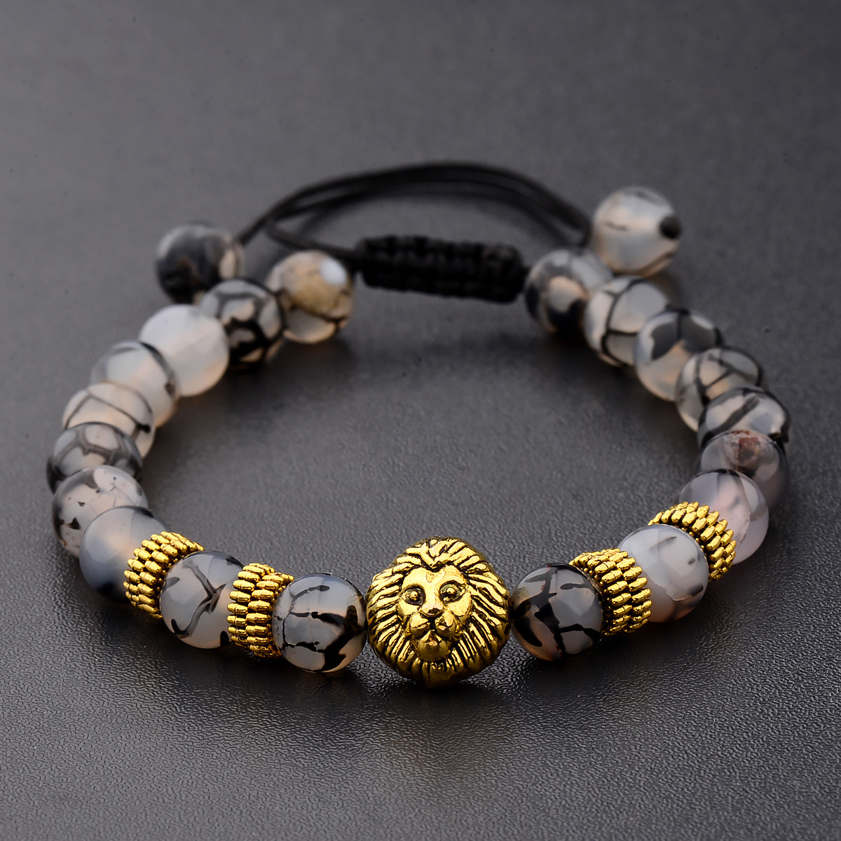 Men Women 8mm Natural Round Gemstone Bead Handmade Beads Bracelets Charm Jewelry
