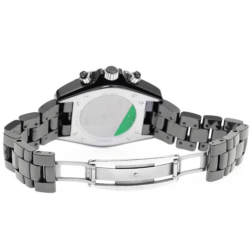 CHANEL J12 H2419 Chronograph 9P Diamond Black Dial Automatic Men’s Watch_942741