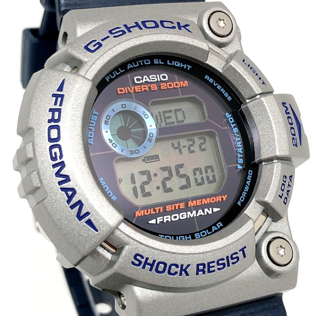 G SHOCK GW 200K 2 FROGMAN Ilkji 2001 Frogman Tough Solar Silver x Navy Released