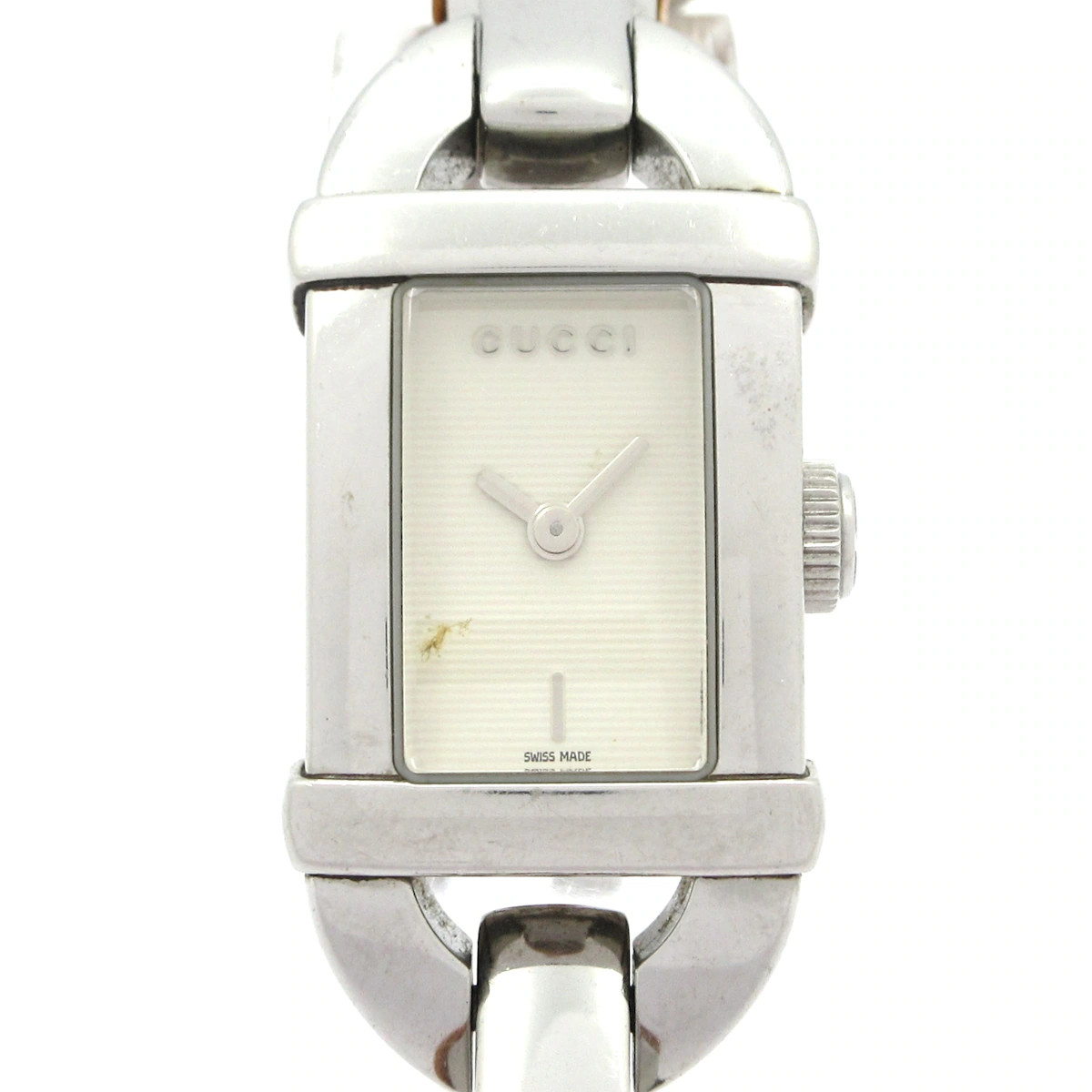 GUCCI Bamboo 6800L 0****** Brown Silver Women’s Wrist Watch