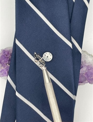 Men’s Celtic Stainless Steel Luckenbooth Tie Tack, Hat pin, Lapel Pin,