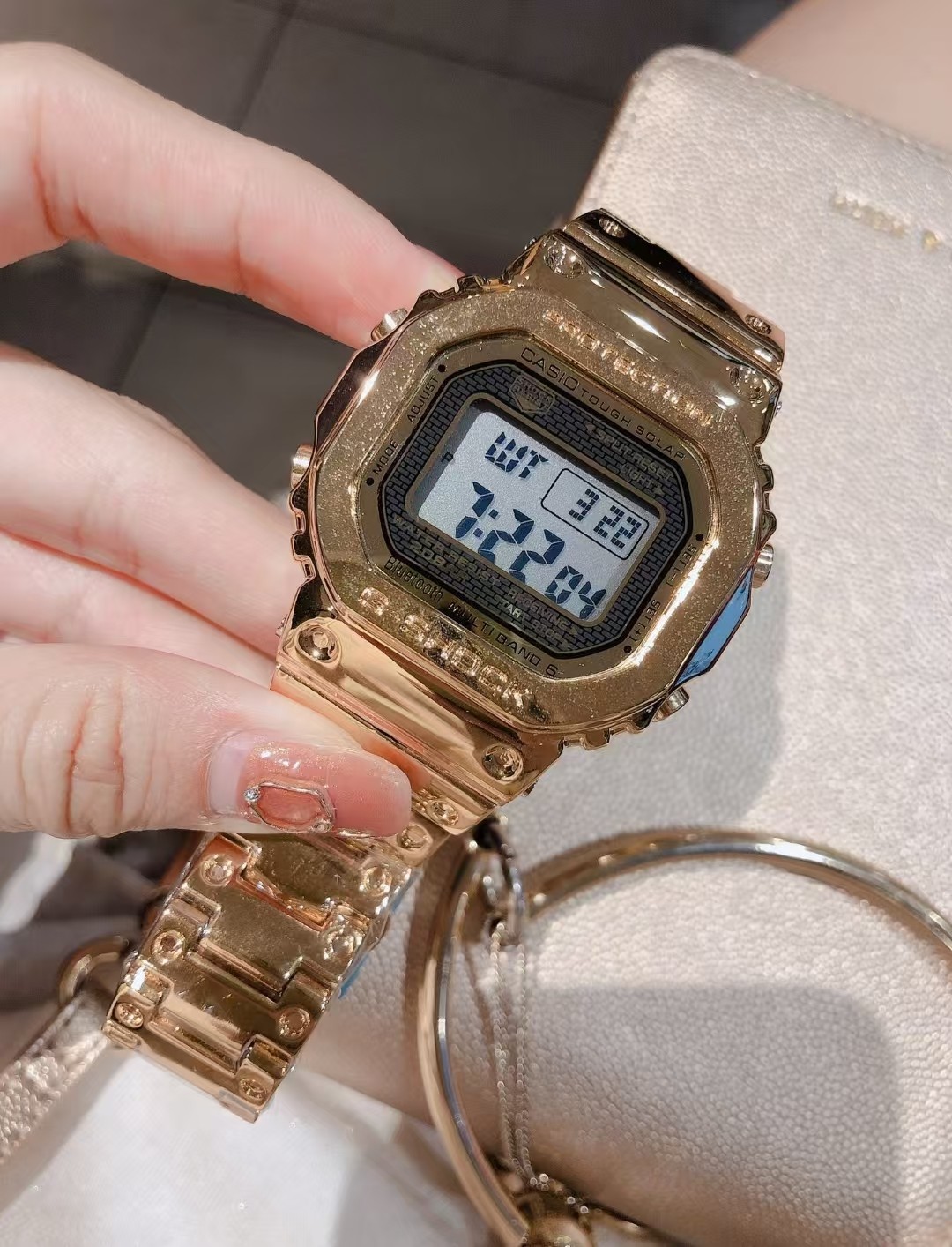 Casio golden small square