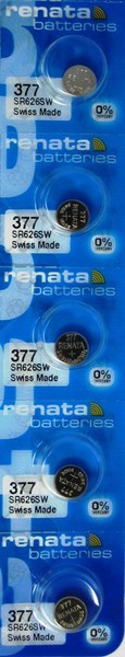 377 Renata SR626SW Battery 5 Pack