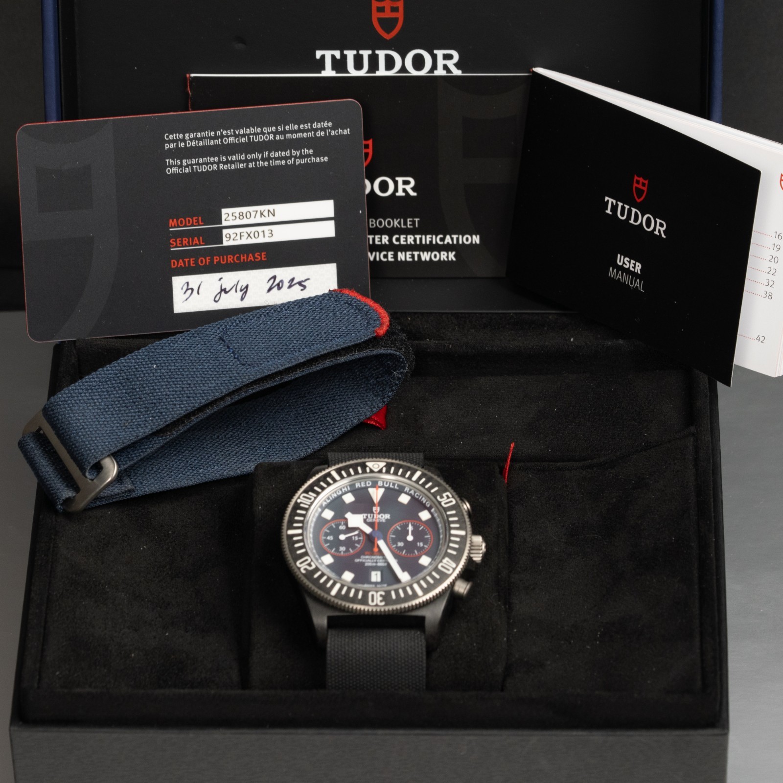 Tudor Pelagos FXD Chrono Red Bull | Ref. 25807KN | 43mm | 2025 | Full Set