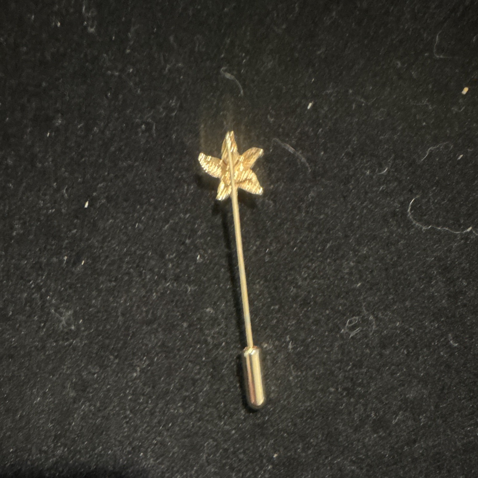Gold Tone Starfish Stick Pin, Metal, Beach Nature Theme, No Stone