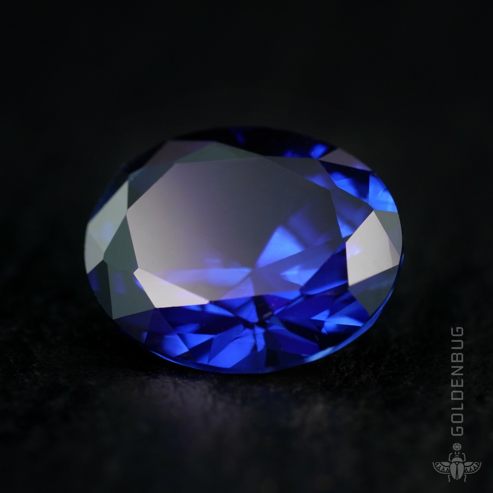 Genuine Sapphire Oval Cut Top Quality Blue Corundum Created Loose Gemstone EU