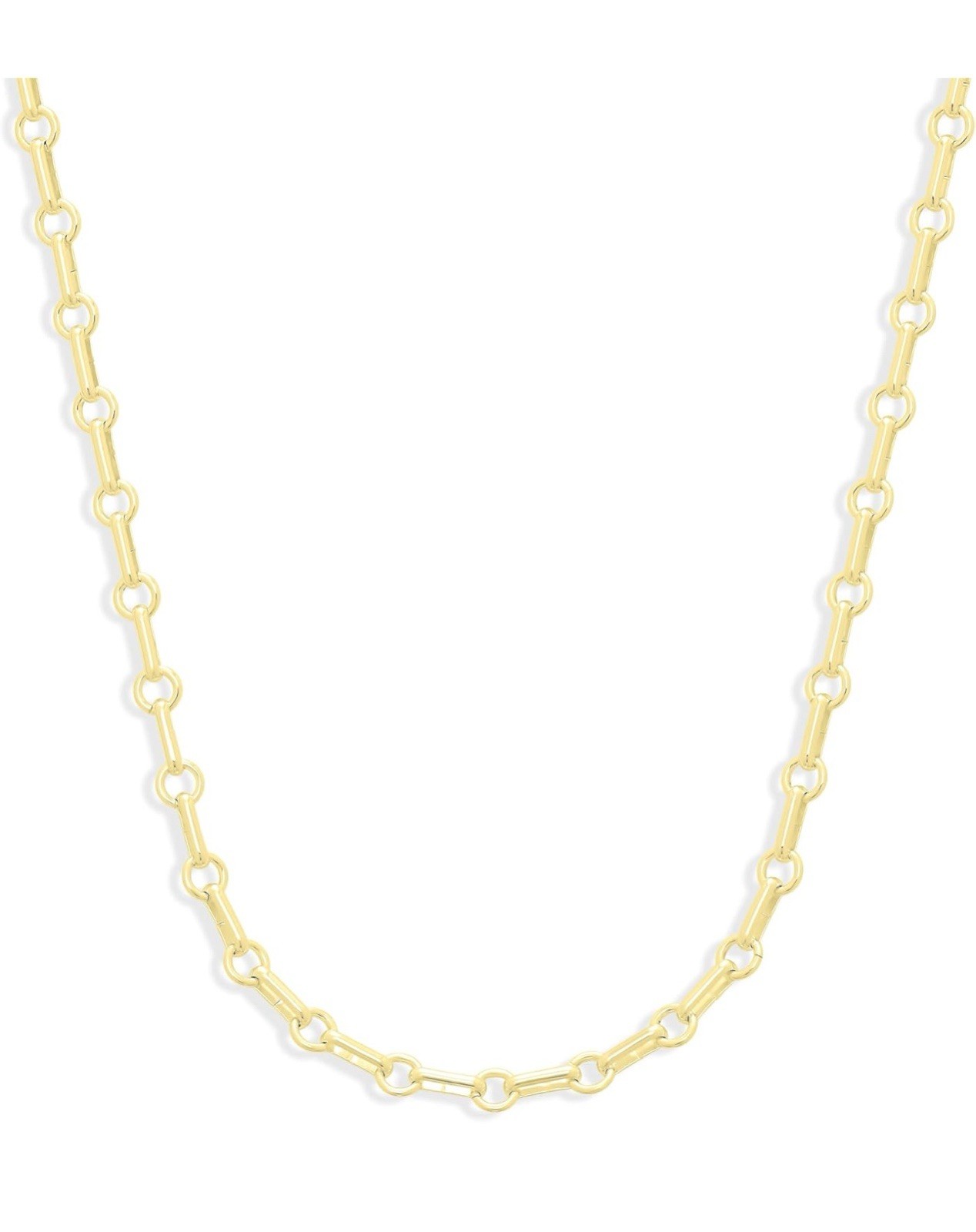 Essentials Plated Elongated Loop Chain 18in Modern Quality Layers