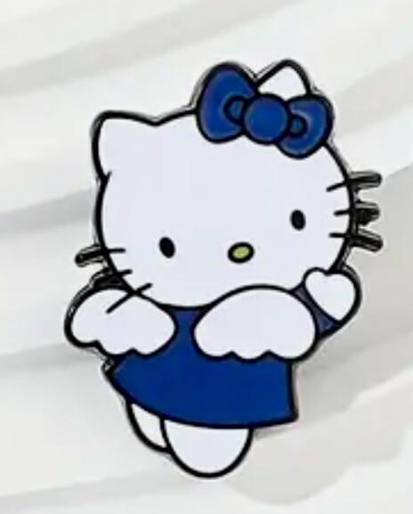 Hello Kitty Dressed As An Angel, Enamel, Alloy, Pin, Brooch