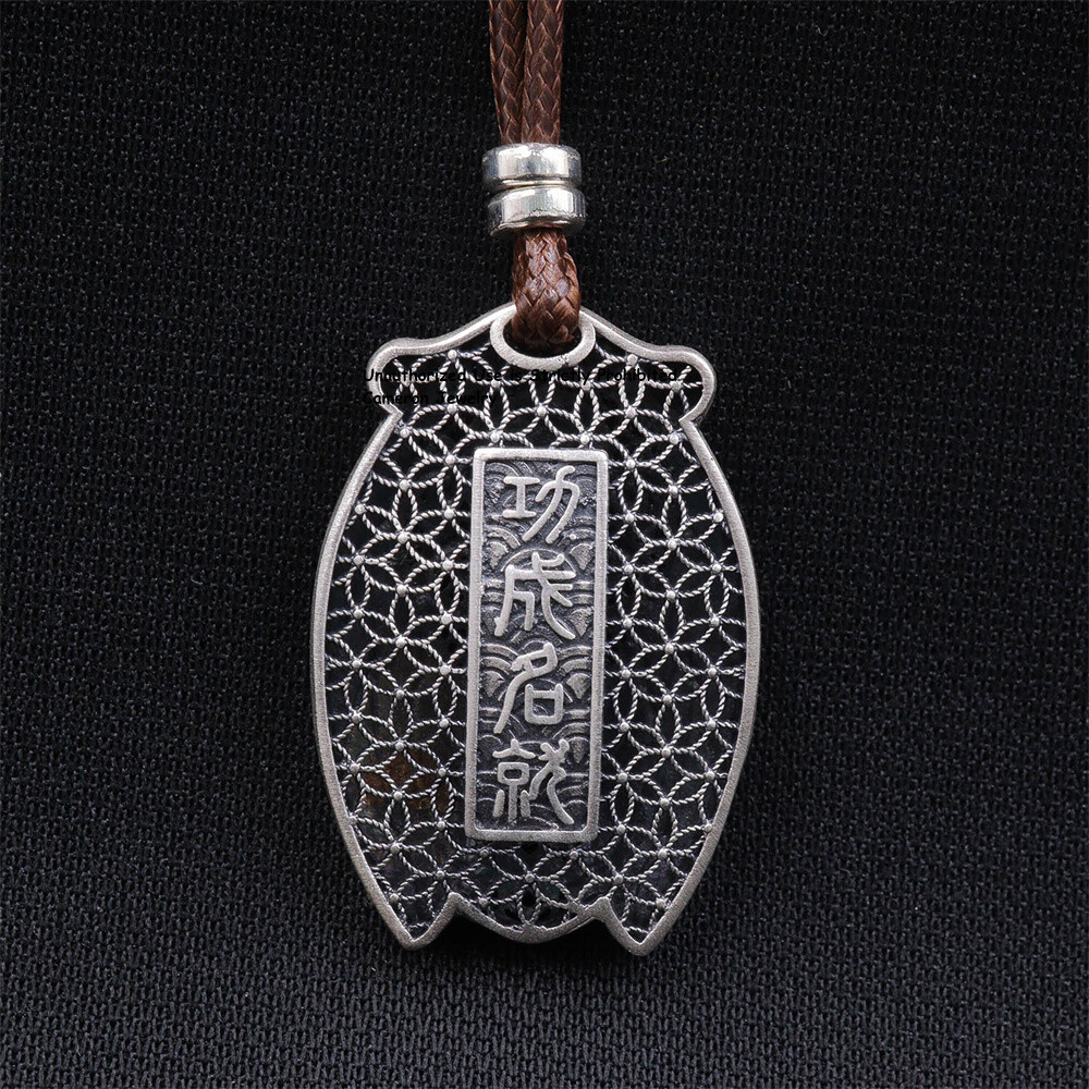 Pure S999 Fine Silver 999 Men Women Lucky Cicada Pendant 9-10g 32*22mm