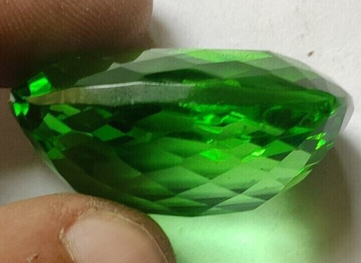 82.10 Ct. AAA+ Large Green Peridot Cushion Cut Loose Gemstone Gift for Birthday