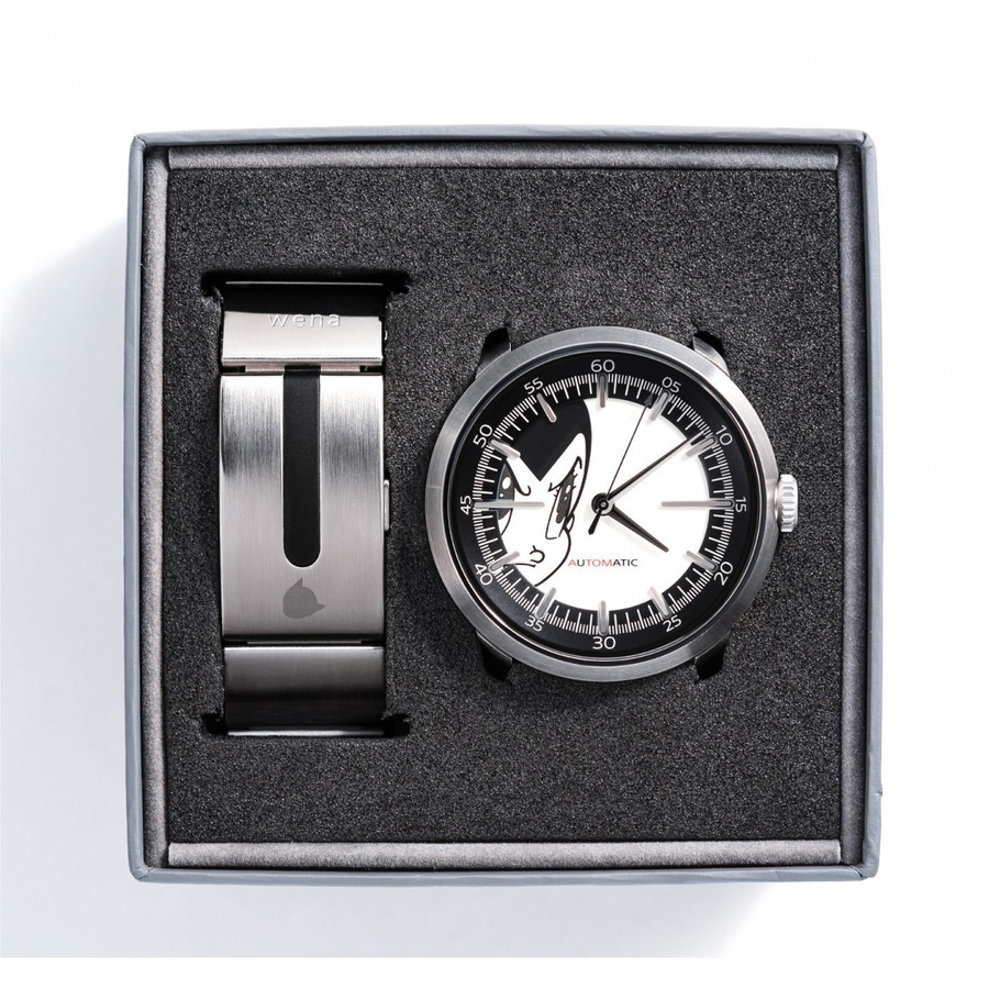 SONY wena wrist Three Hands Mechanical Silver ATOM Edition WNW-SB12A/S Astro Boy