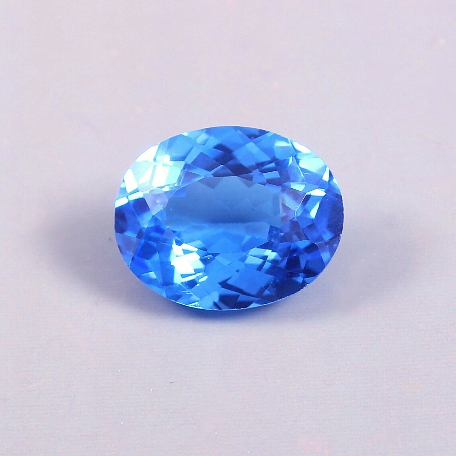 AAA Grade Natural Flawless Ceylon Blue Spinel Oval Cut Loose Gemstone 5.15 Ct