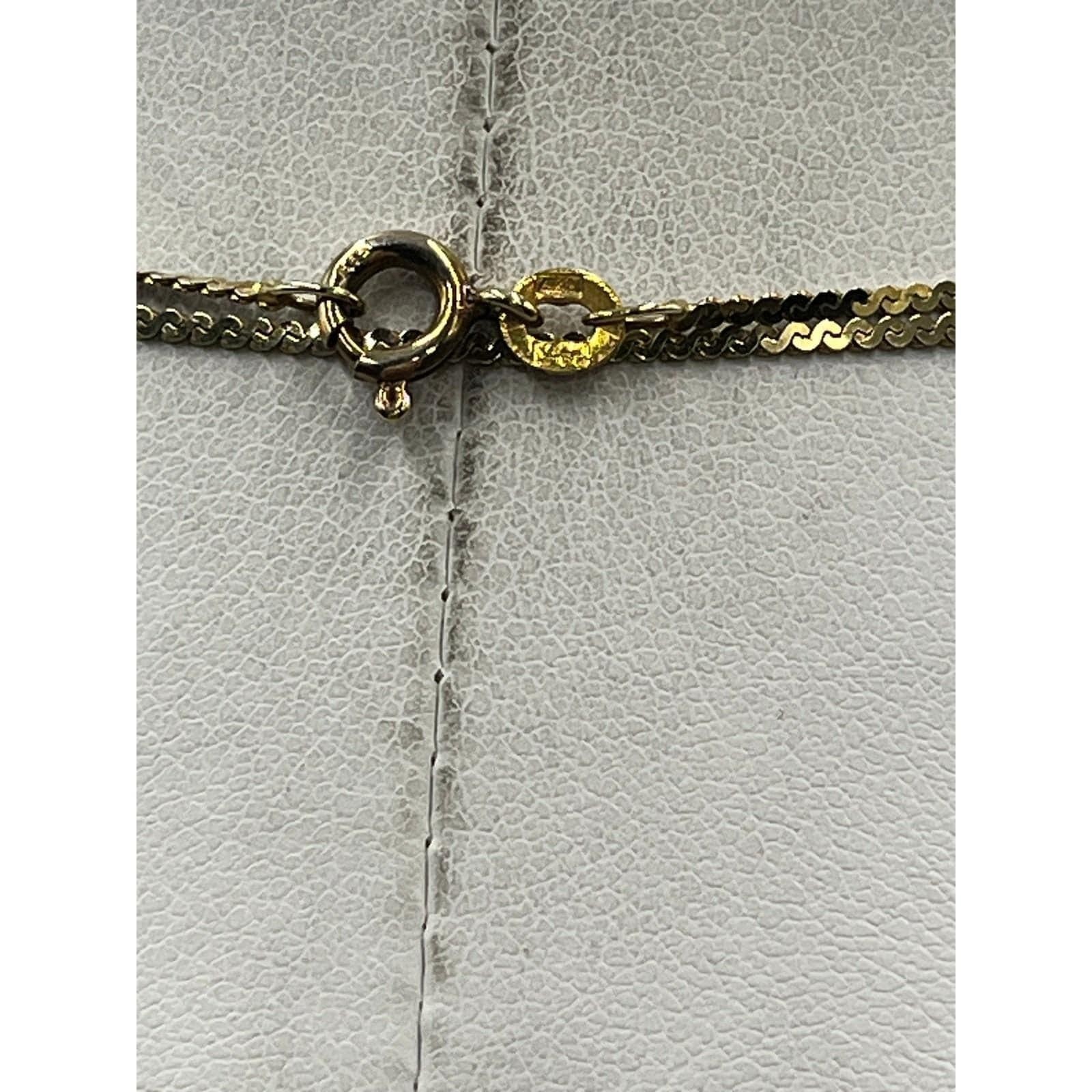 Aurea 585 Unoaerre 14k Italy Singapore Long 35″ Chain Link High Shine Necklace