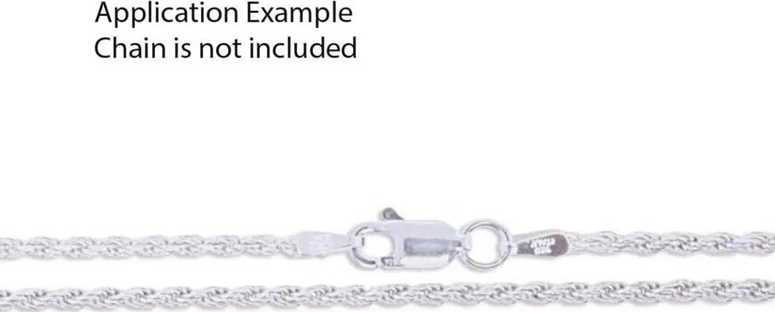 2pcs Real Sterling Silver 14mm Rectangle Lobster Trigger Clasps Open Jump Ring