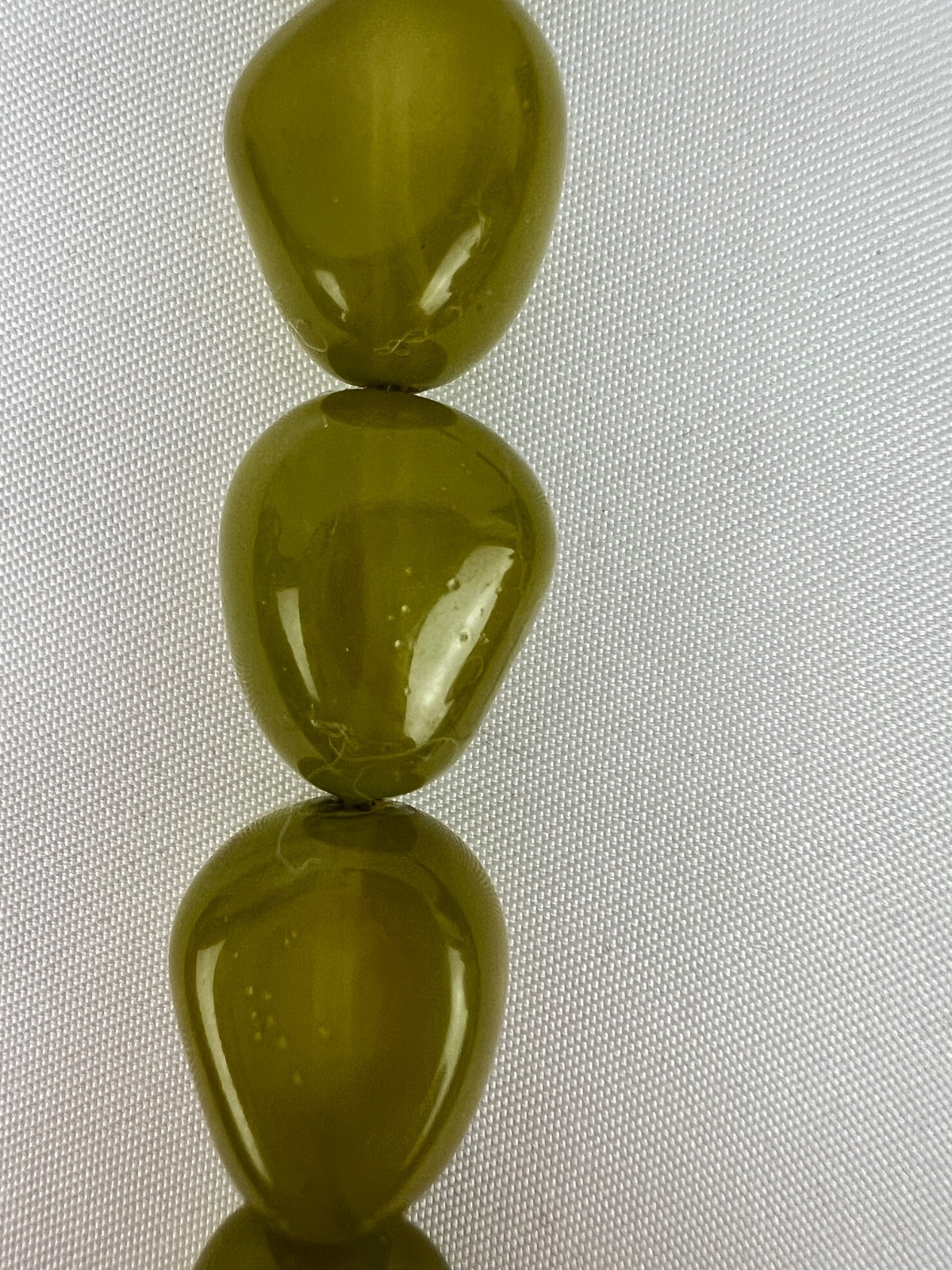 18″ Lime Green Natural Irregular Natural Stones Necklace Spring Summer