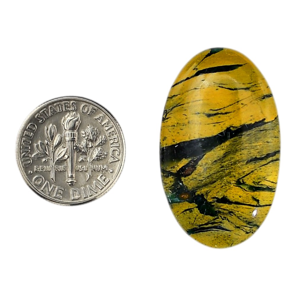 Natural Mariposite 19.6×32.45×5.8 mm Oval Shape Polished Gemstone LS109-06179