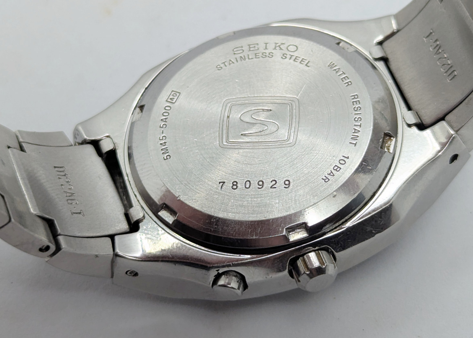 Seiko Kinetic 5M45 R-SUS GMT Black Dial Integrated Bracelet | New Capacitor