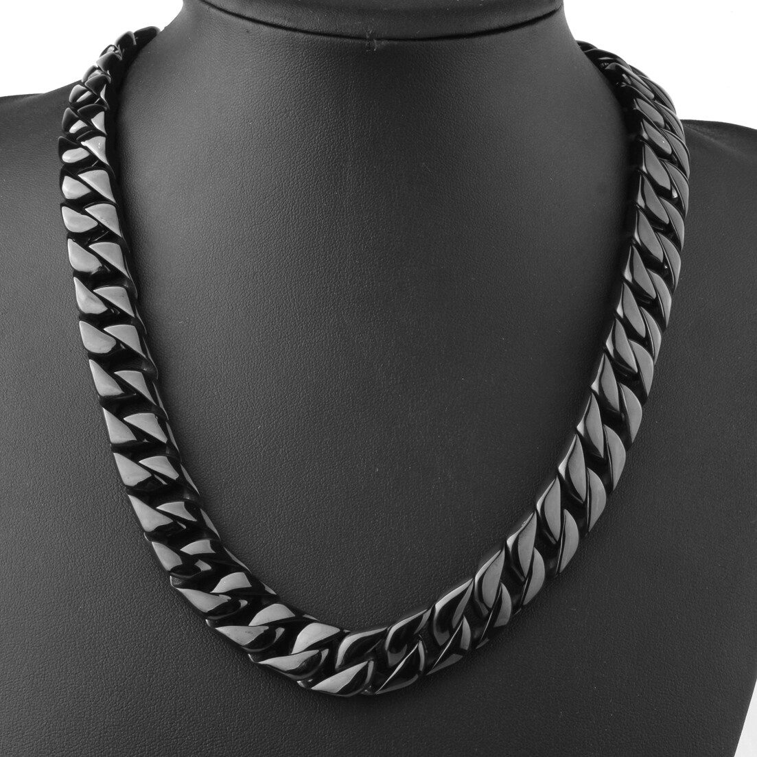 High Polished Mens Chain 316L Stainless Steel Curb Link Necklace Christmas Gift
