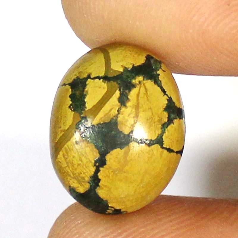 9.05 Cts A+ 100% Natural Tibet Turquoise Loose Gemstone Oval Cabochon 14x17x5 mm