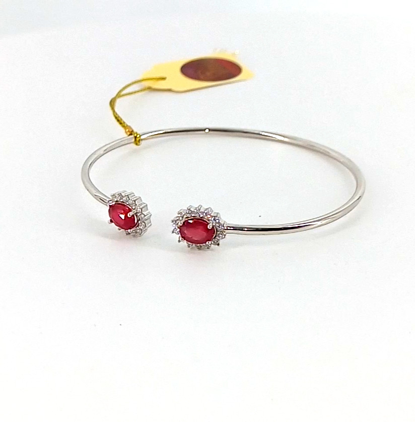🔥🔥🔥Exclusive RUBY Bracelet in Silver & White Gold🔥🔥🔥