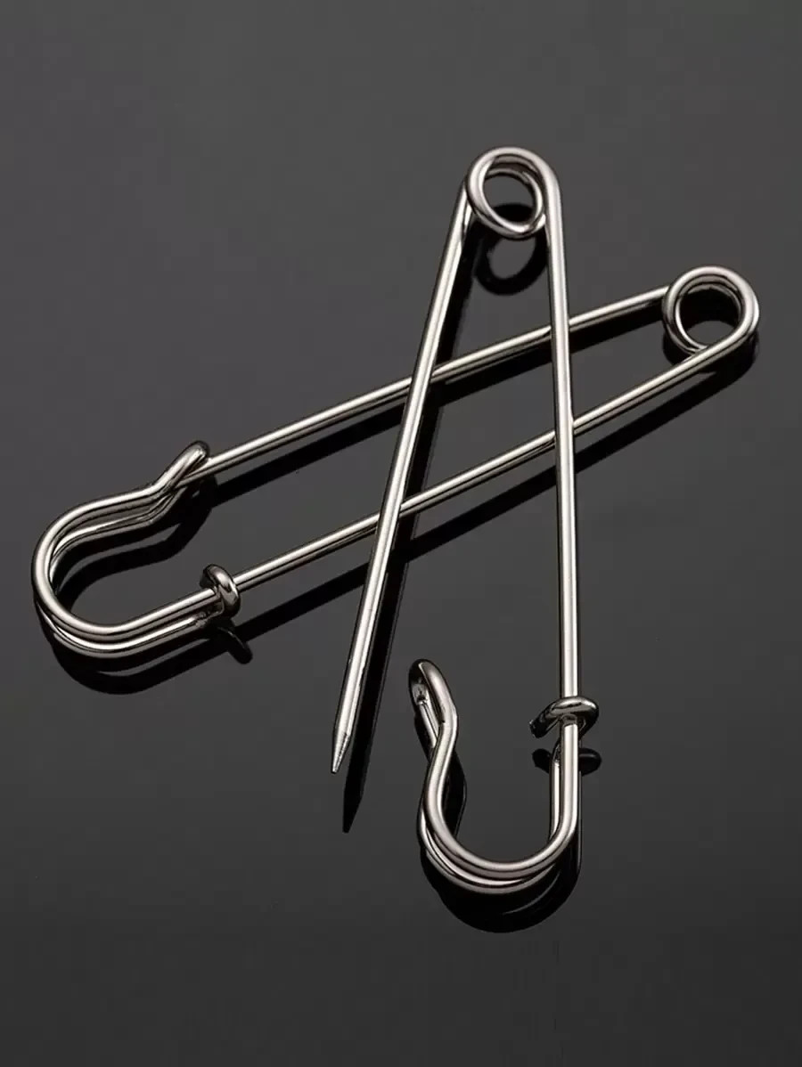 10PCS Heavy-Duty Metal Safety Pins | Brooch Anti-Slip Clothing Repair & Resize