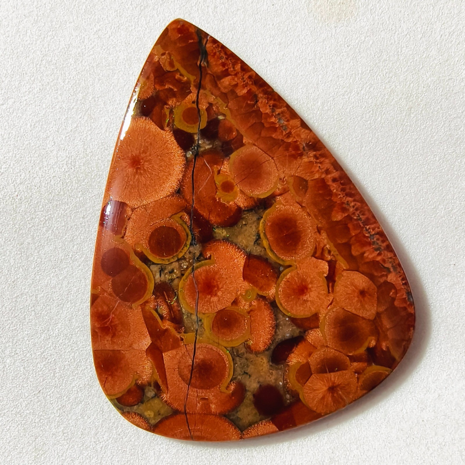 46 Cts Natural Peanut Obsidian Cabochon Gemstone For Jewelry 50.4×37.4×3.5 MM