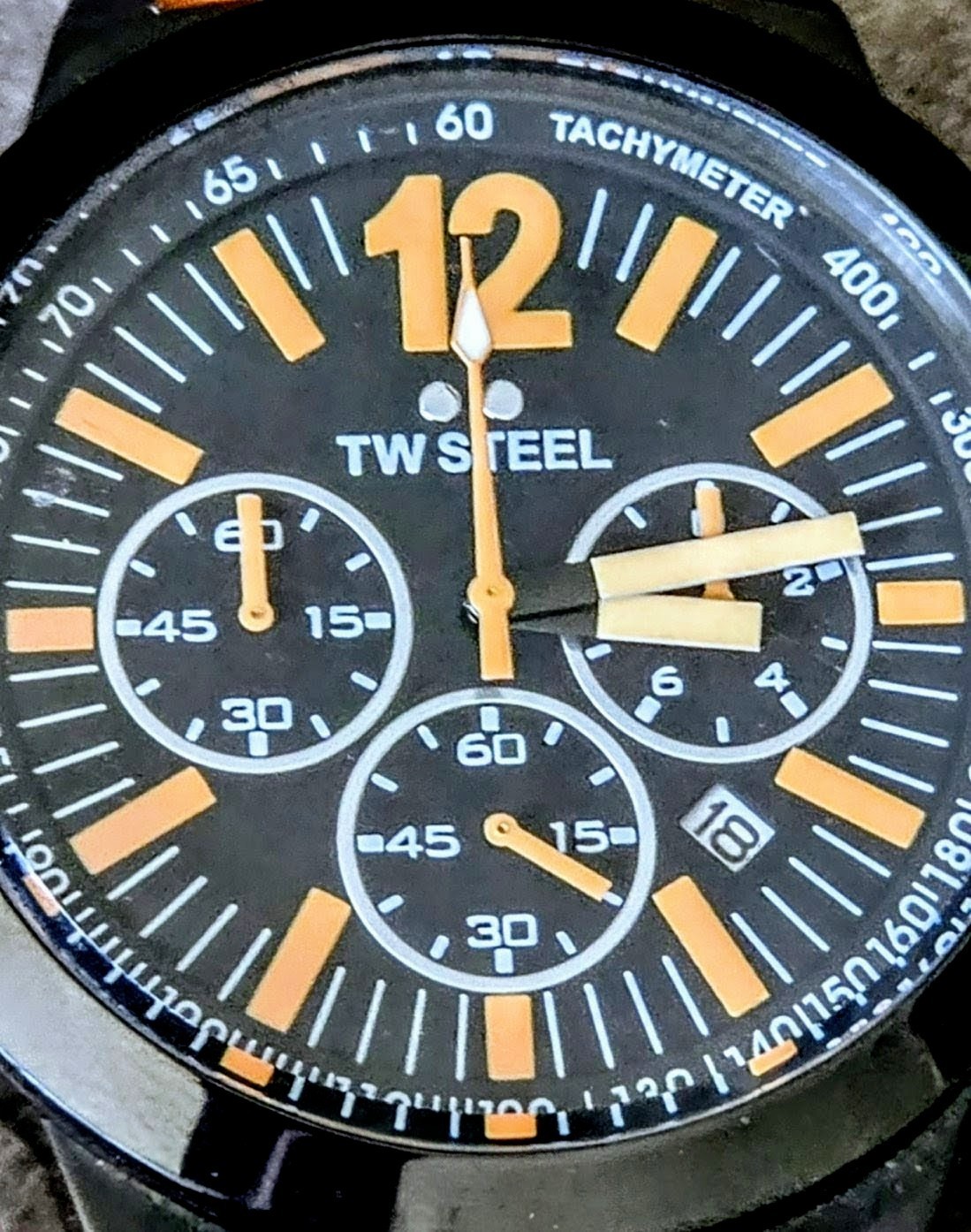 TW Steel Men’s CE1030R Oversized 50mm Canteen Chronograph Watch + EXTRA STRAP