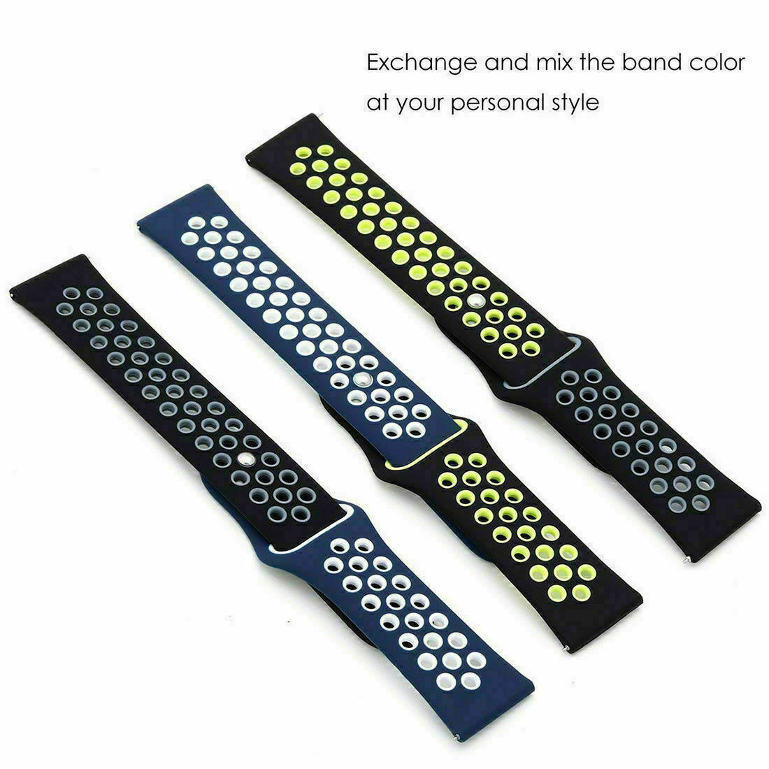 Sport Breathable Watch Band Silicone Strap For Garmin Venu / Venu Sq / Sq Music