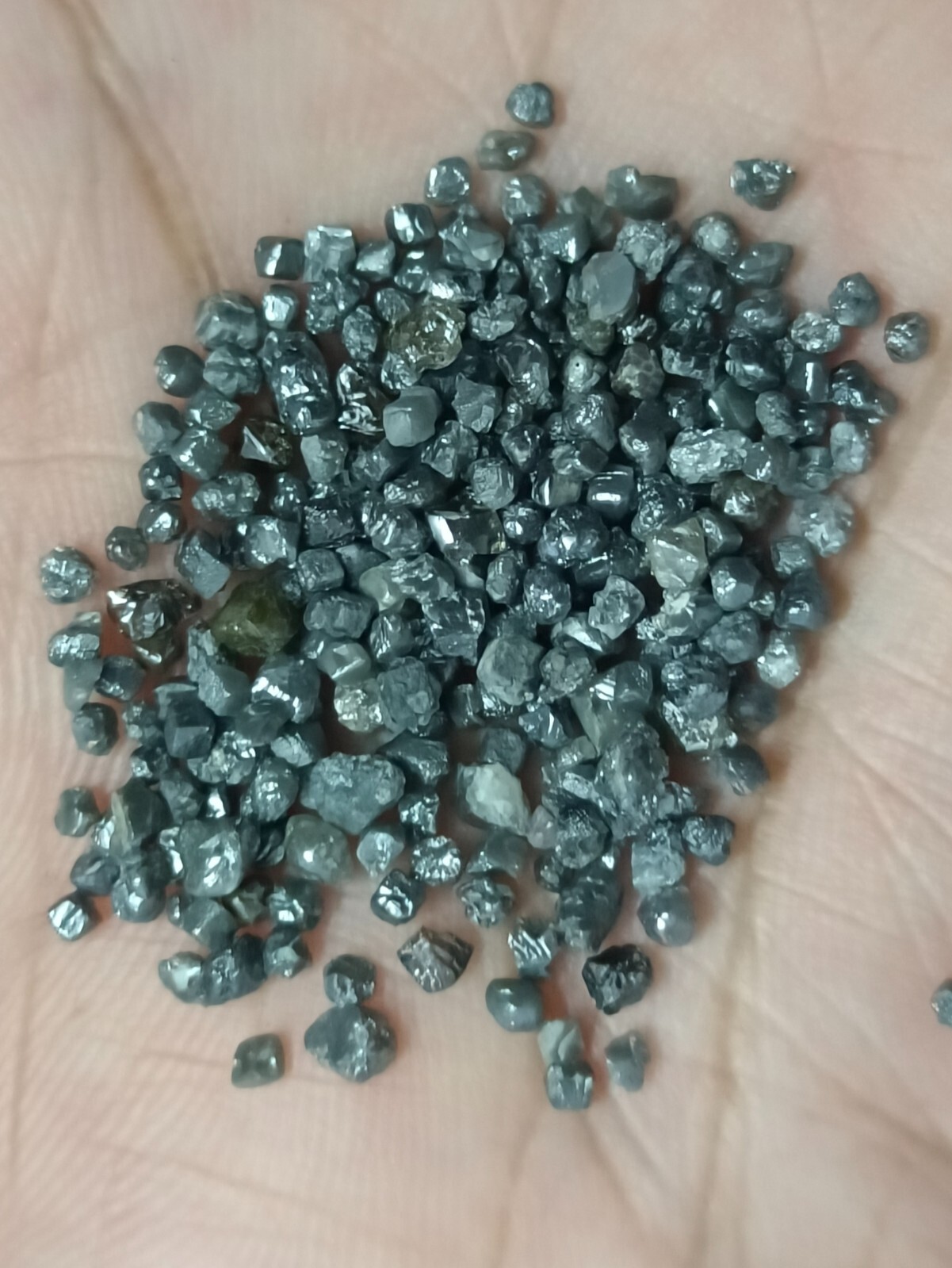 20.00 Ct Rare Black Natural Rough Loose Diamonds – Uncut Raw Stones for Jewelry