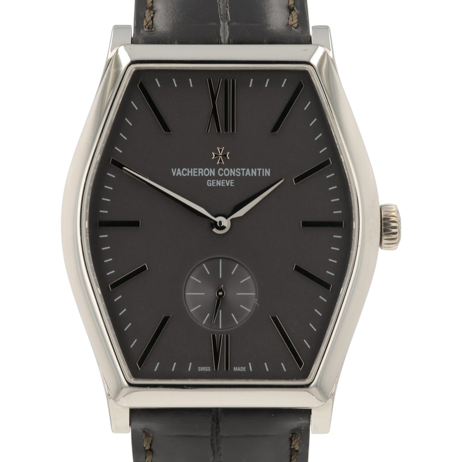 Vacheron Constantin Malte Gray Dial 18k White Gold 36x47mm Manual Wind 82230