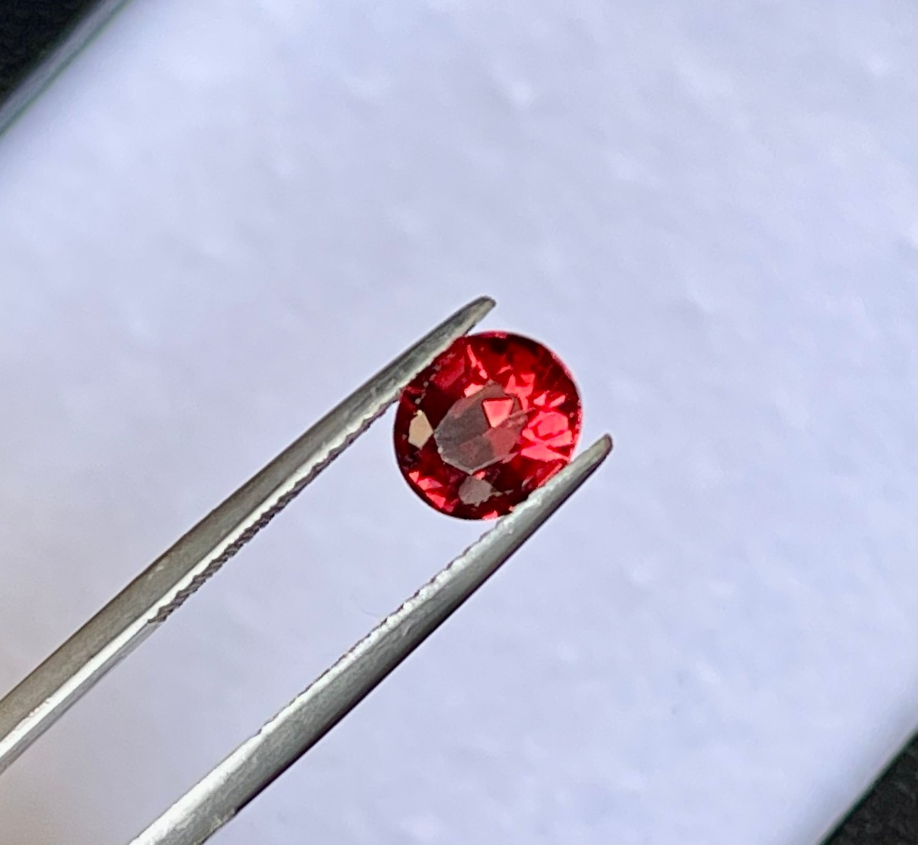Natural 100% VVS 2.15 ct 7.8×6.9×5 mm Oval Orange Gamet Mozambique, Africa