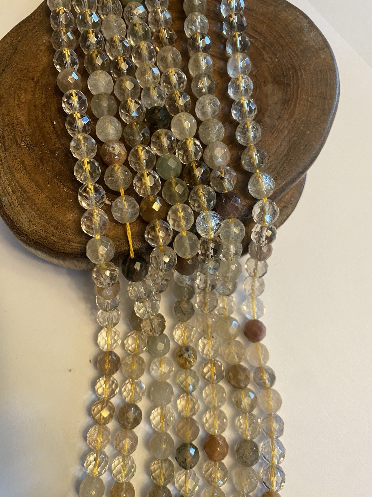 Golden Rutilated Quartz 8mm 15.5” Strand